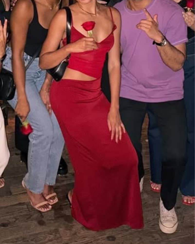 Red Maxi Dress - Image 2
