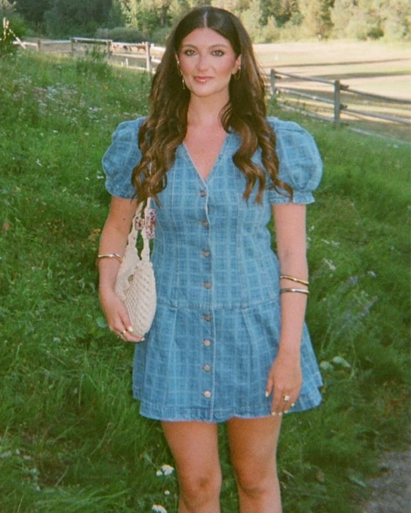 Damson Madder Denim Dress - Image 2