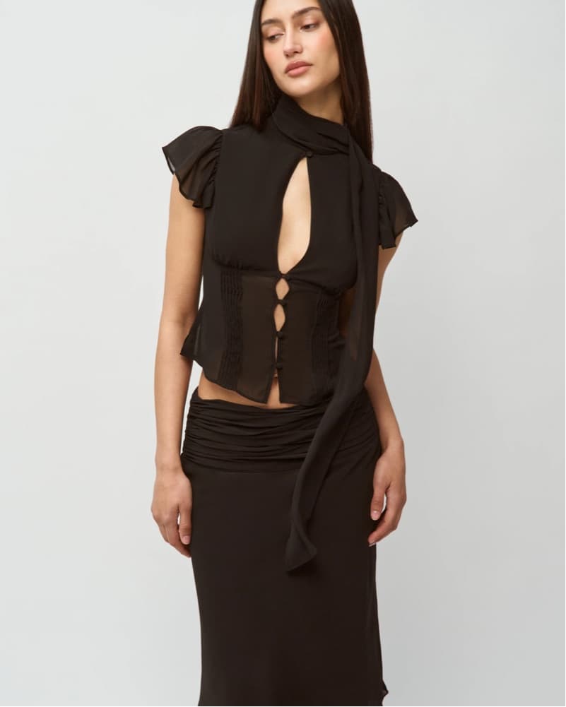 Guizio Black Ara Top - Image 3