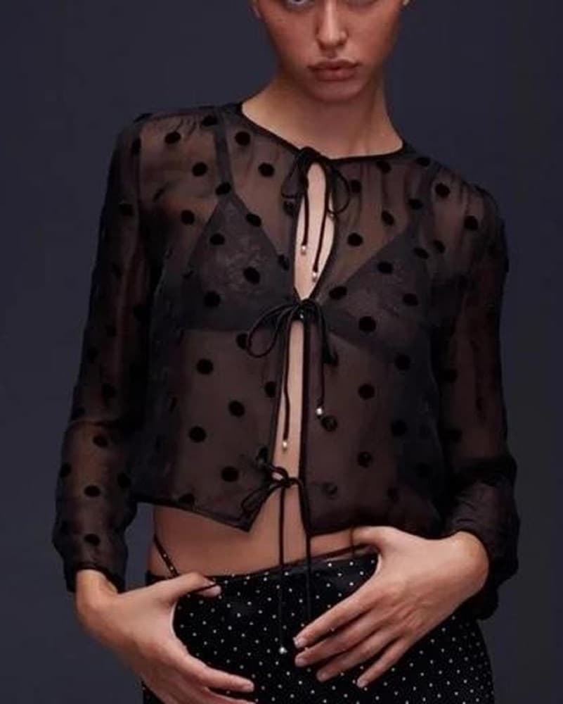 Realisation Par Claudia Polka Dot Top - Image 1