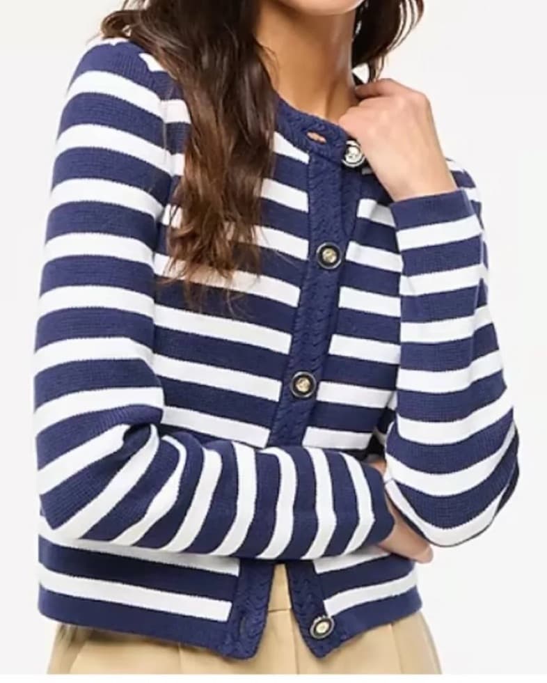J. Crew Striped Cardigan  - Image 1