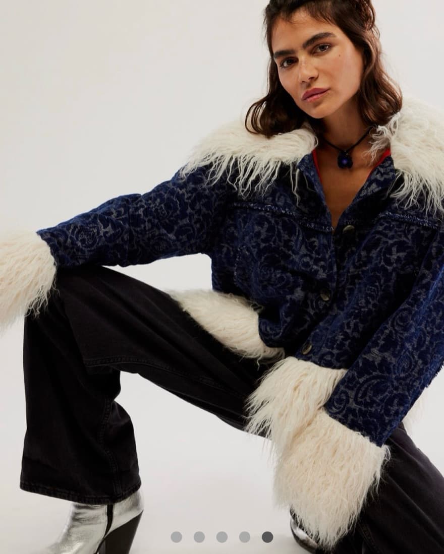 Free People Sabina Fur Bomber - Image 2