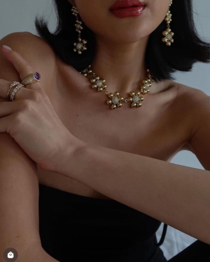 Luv AJ For Love & Lemons Daisy Necklace - Image 2