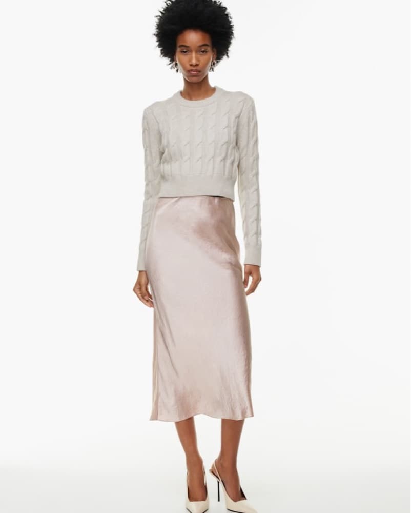 Wilfred Slip Pink Maxi Skirt - Image 2