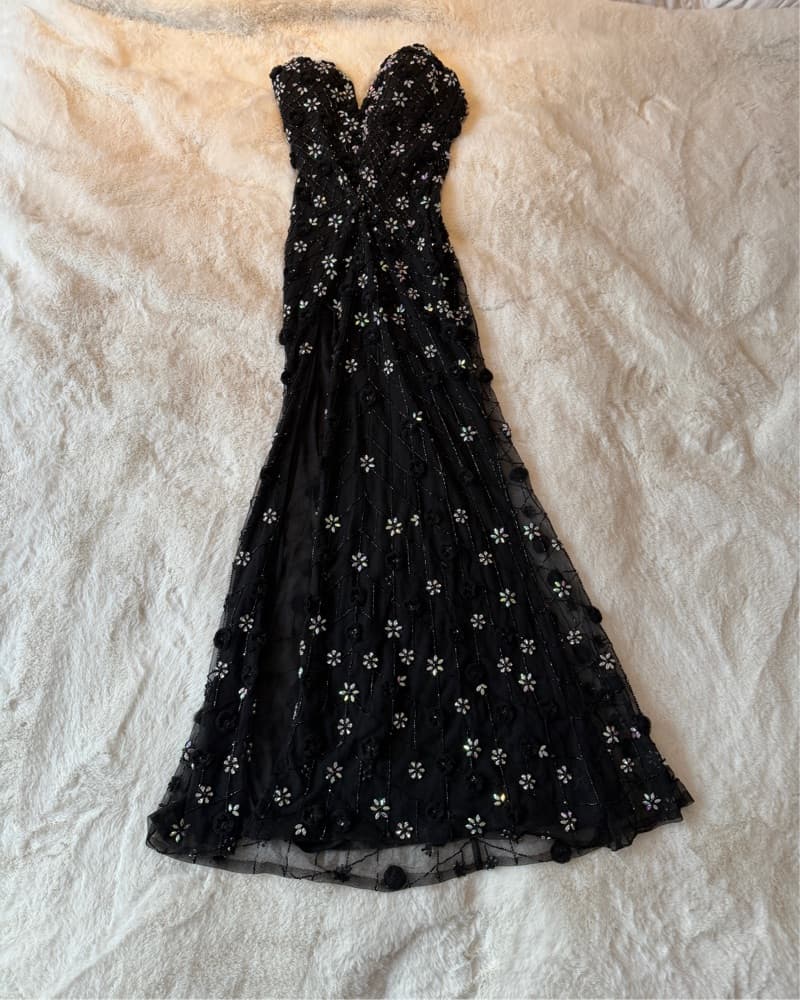 Portia & Scarlett - Floral Sequin Gown - Image 5