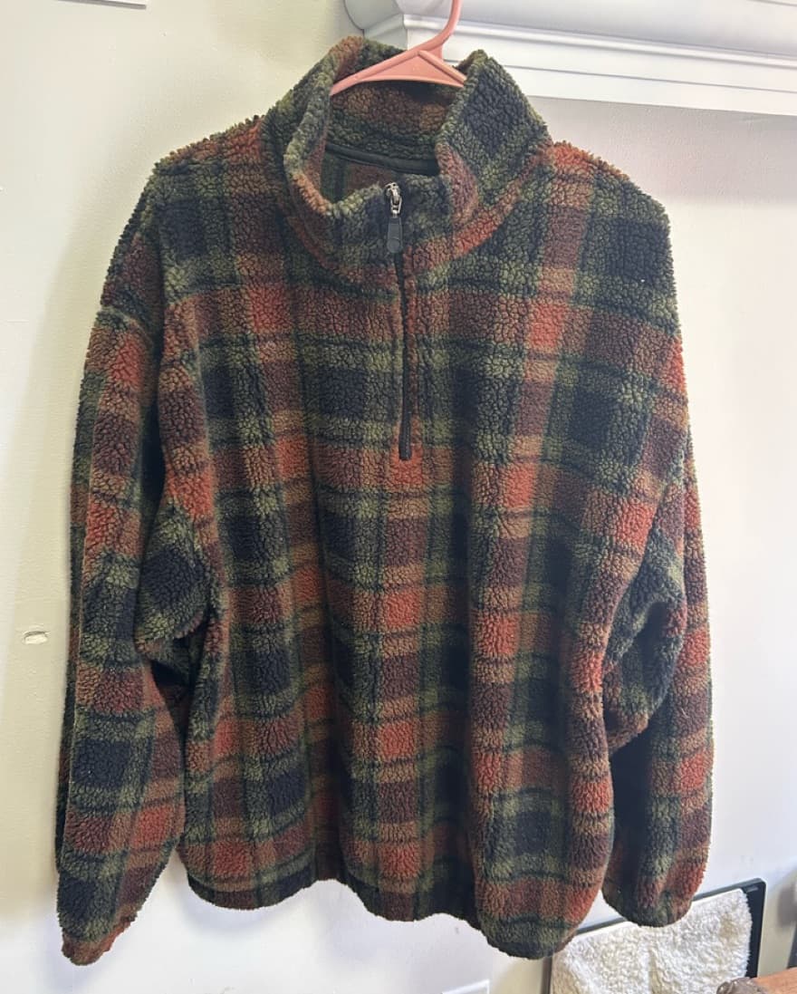 Vintage Plaid Lord & Taylor Fleece - Image 3