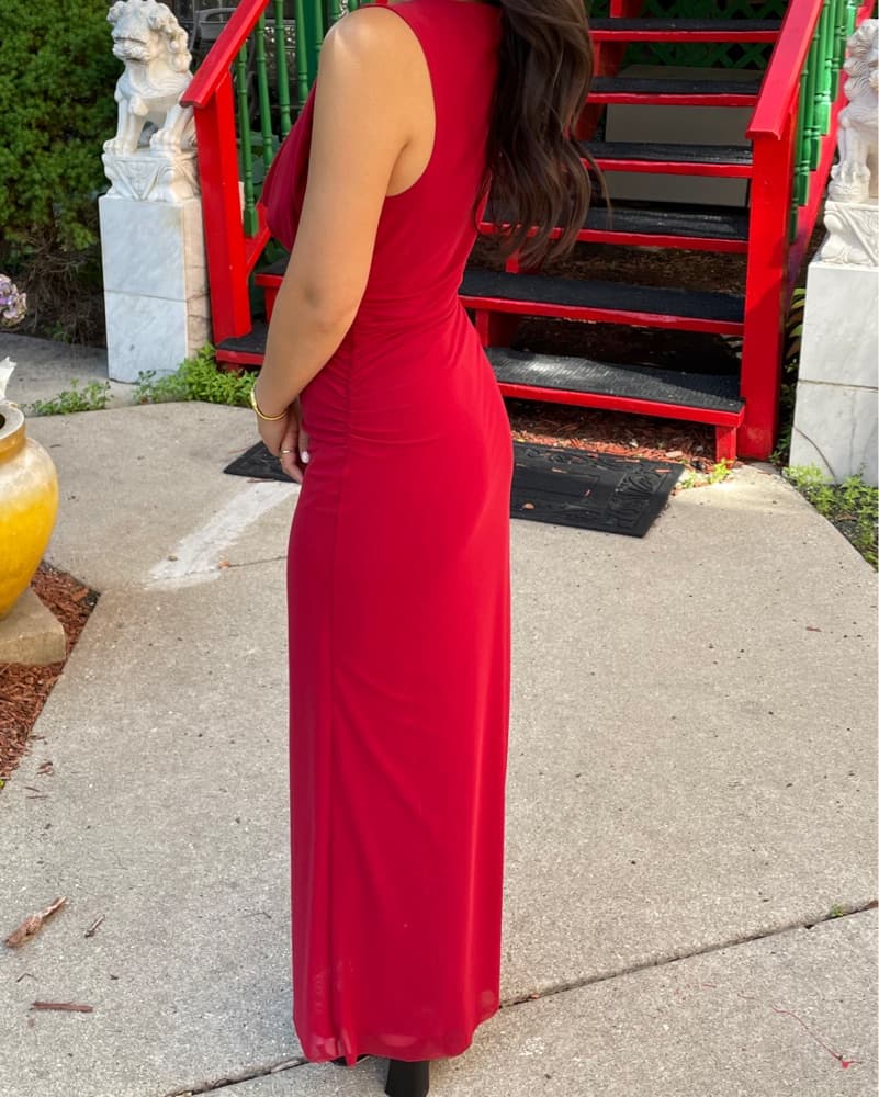 Red Reformation Formal Dress - Image 3