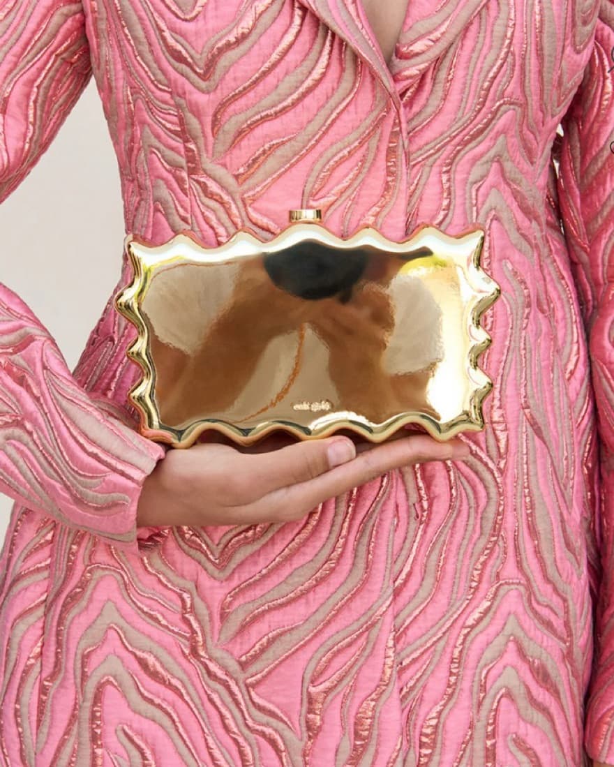 Glam Gold Statement Clutch - Image 1