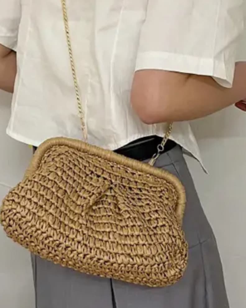 Straw Raffia Bag - Image 1