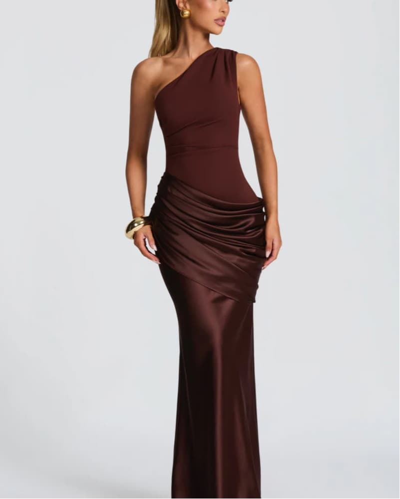 SADONA Satin Maxi Dress - Image 1
