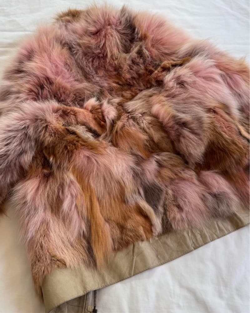Pink & Brown Real Fur  - Image 3