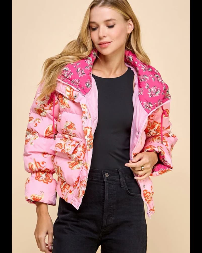 Fancy Boutique Pink Puffer  - Image 1