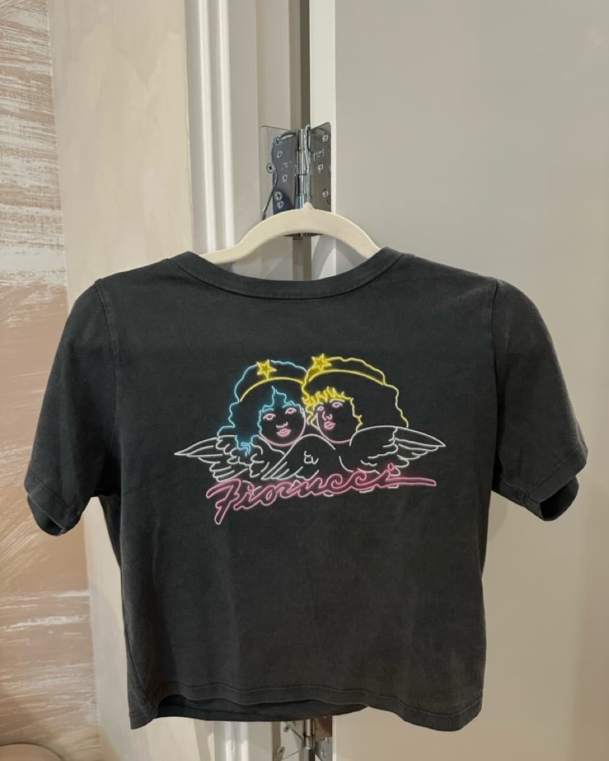 Fiorucci Neon Angels Crop Tee - Image 2