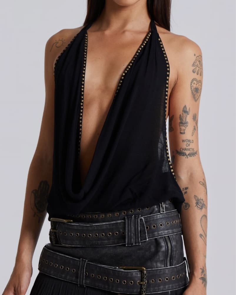 Jaded London Backless Studded Top - Image 2