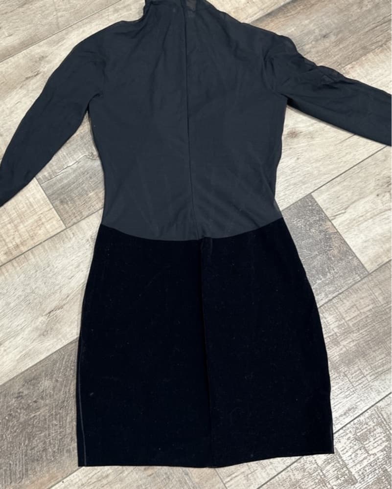 Mugler Black And Sheer Dress  - Image 4