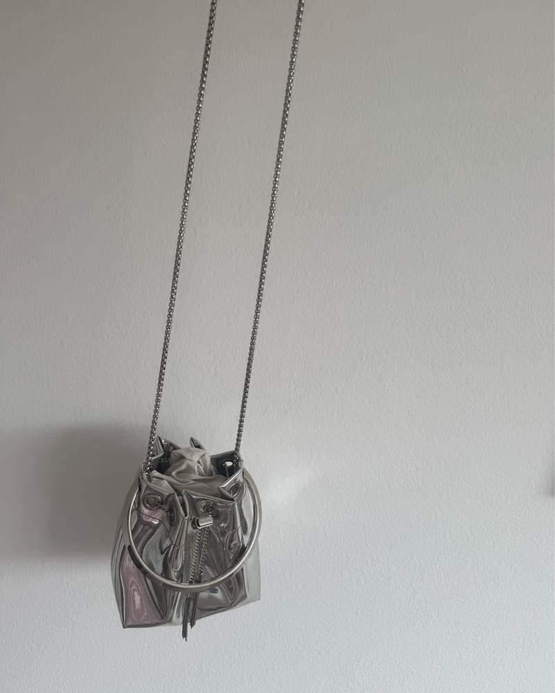 Jimmy Choo Silver Bon Bon Bracelet Bag - Image 2