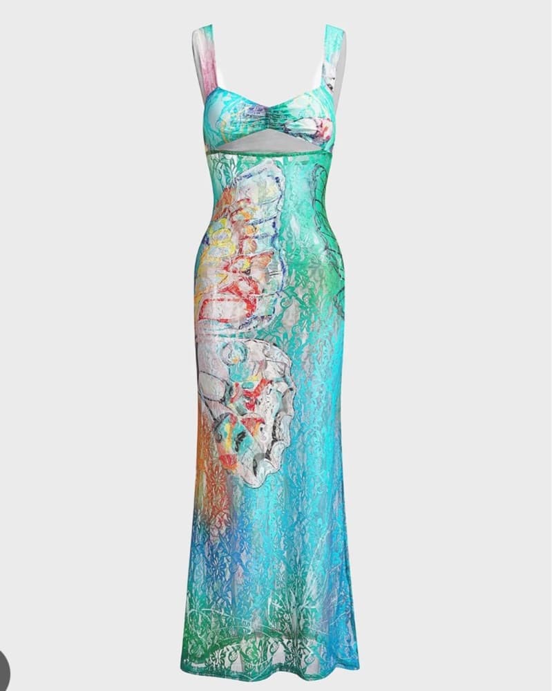 Siedres Luc Butterfly Dress - Image 5