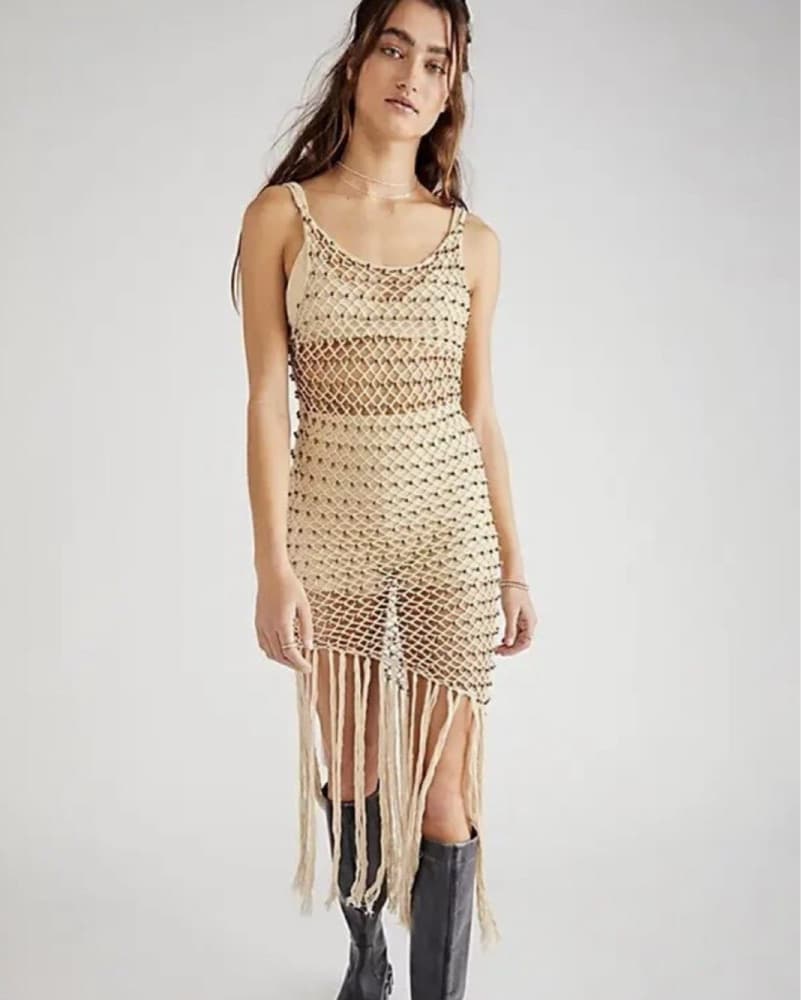 Flook the Label beaded crochet dress - Image 1