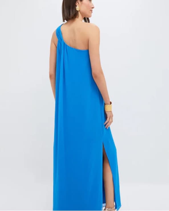 Vibrant One-Shoulder Maxi Dress - Image 3
