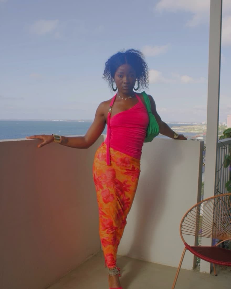 Vibrant Tropical Maxi Skirt Set - Image 3