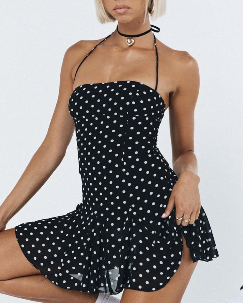 Pincess Polly Polka Dot Mini Dress  - Image 3