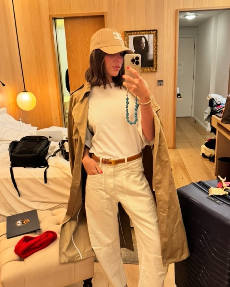 Celine Triomphe Logo Baseball Hat - Image 2