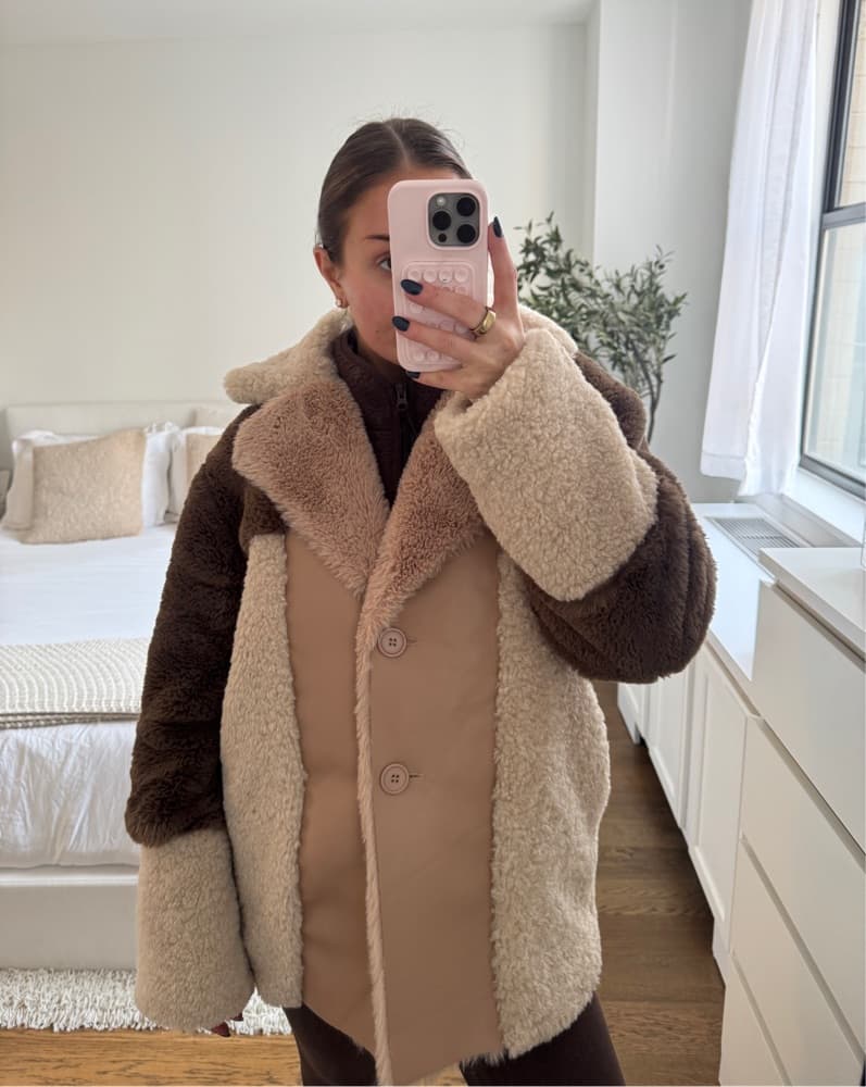Steve Madden Williw Faux Fur Sherpa Coat - Image 3