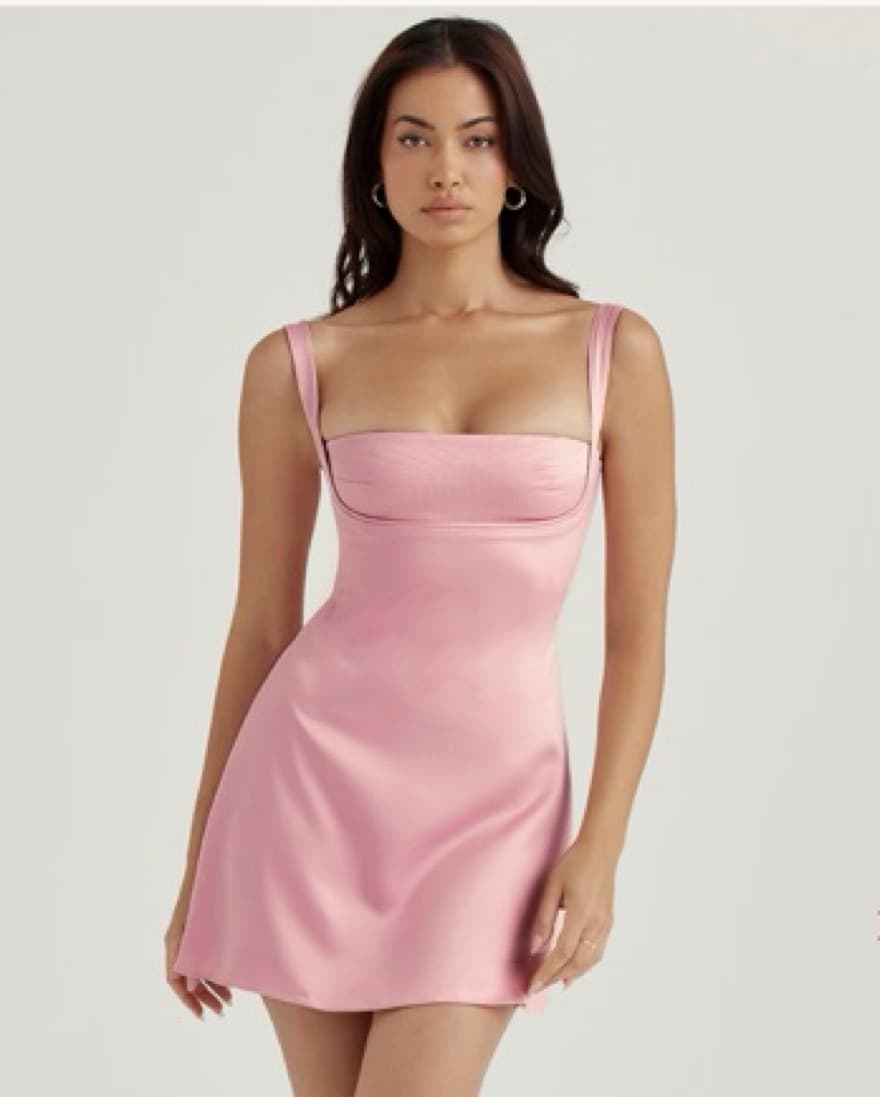 House of CB Kara Dress in Pink Quartz - Image 1