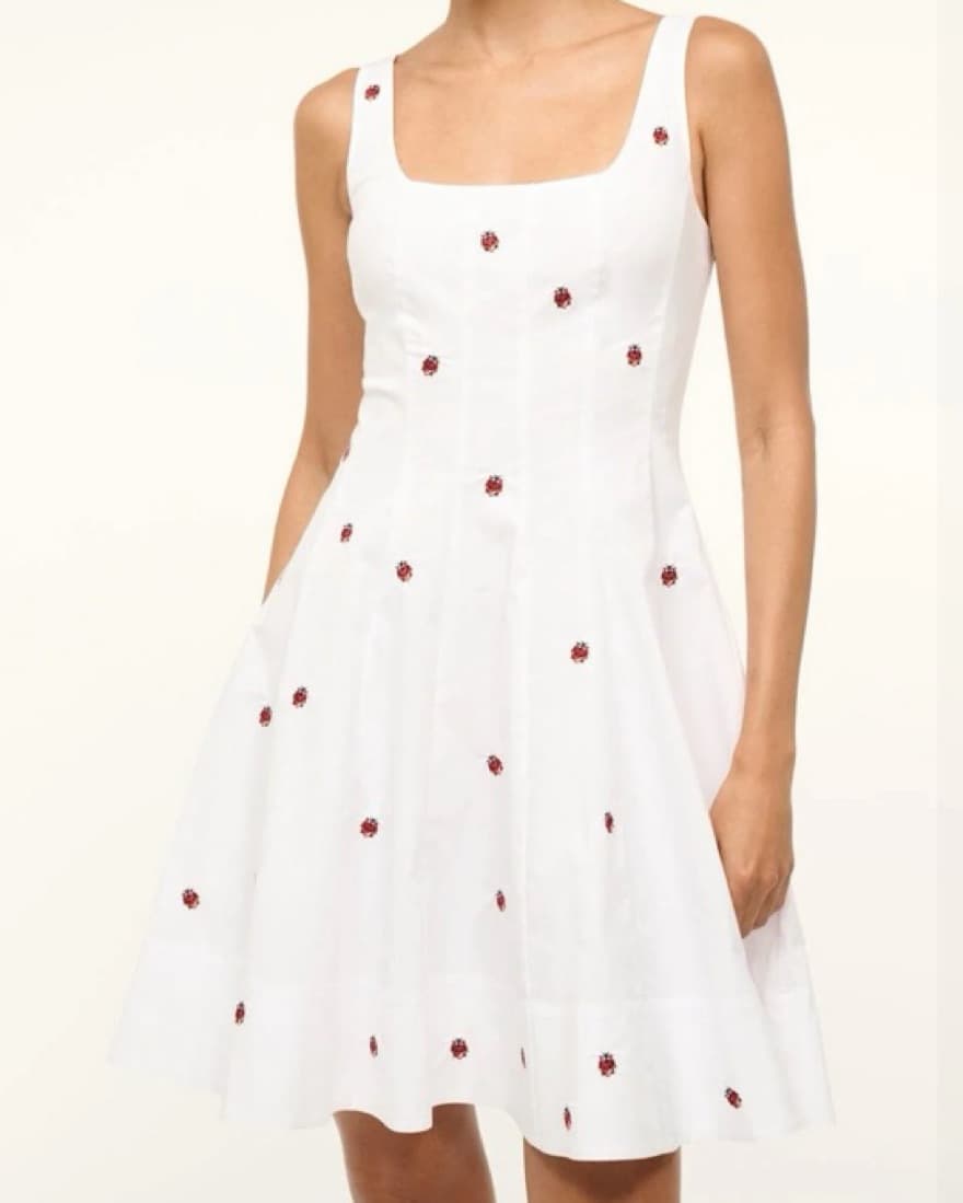 Staud Mini Wells Dress Ladybug - Image 2