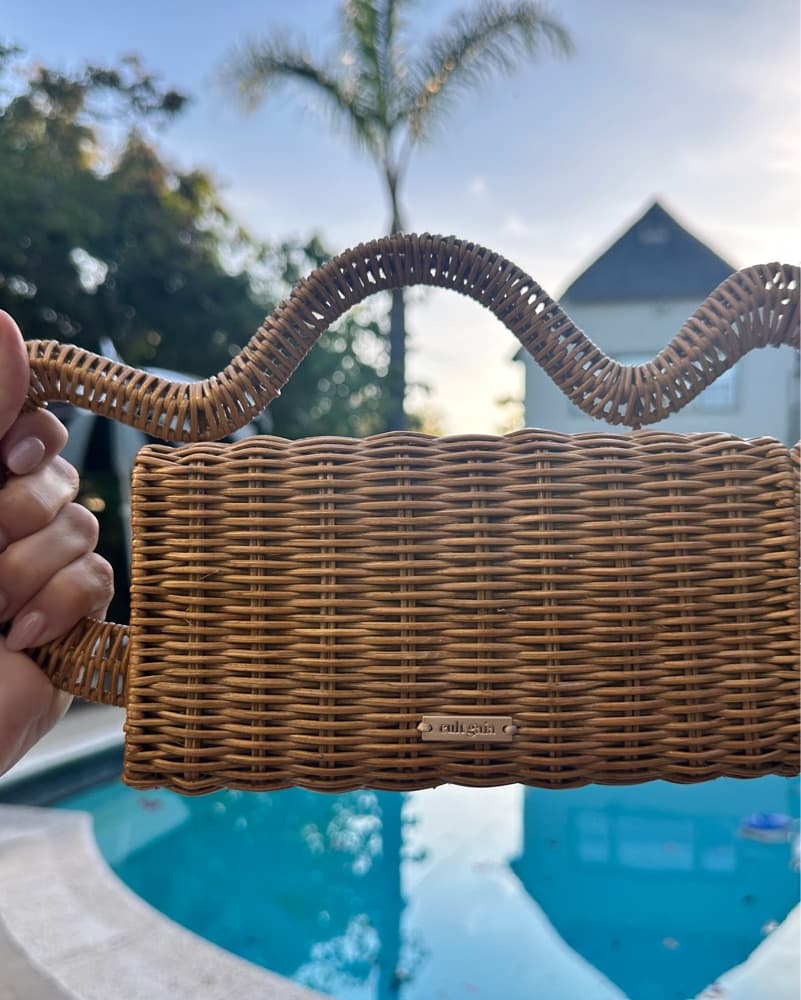 Cult Gaia Wicker Basket Bag   - Image 1