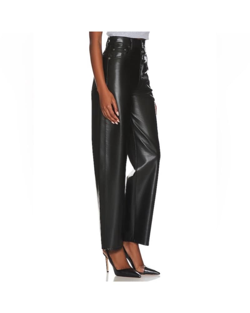 Agolde Cut Out Leather Pants  - Image 2