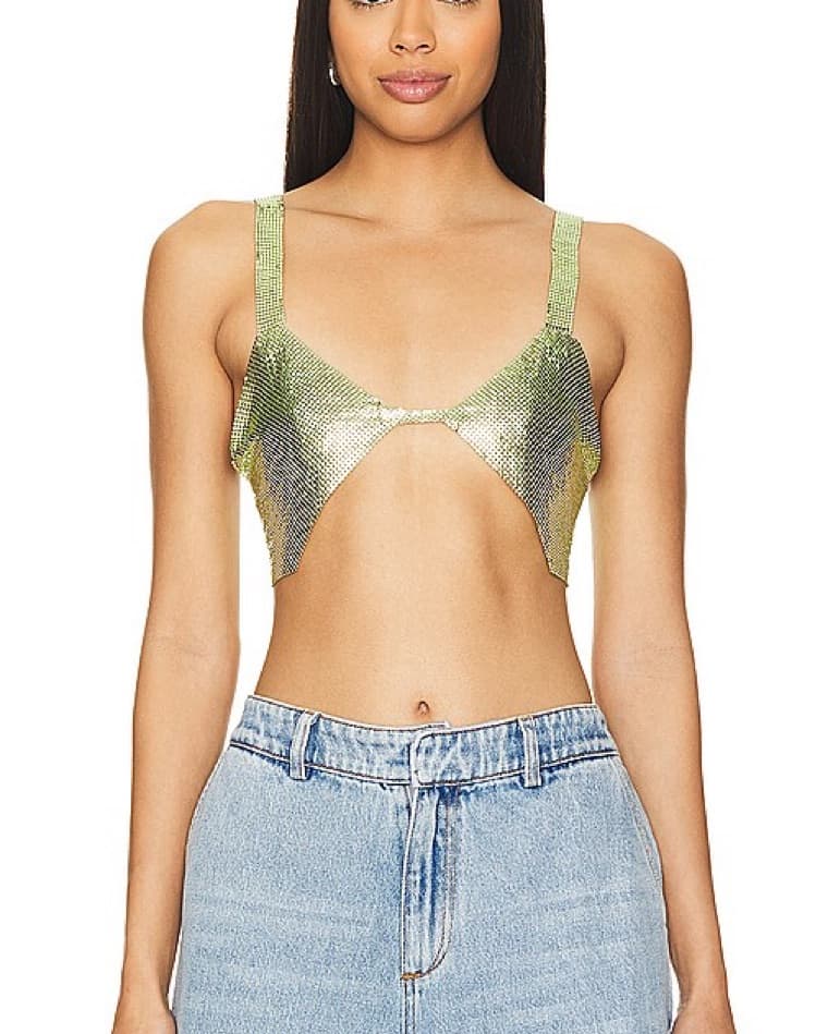 Pam Metal Top In Spring Green - Image 1