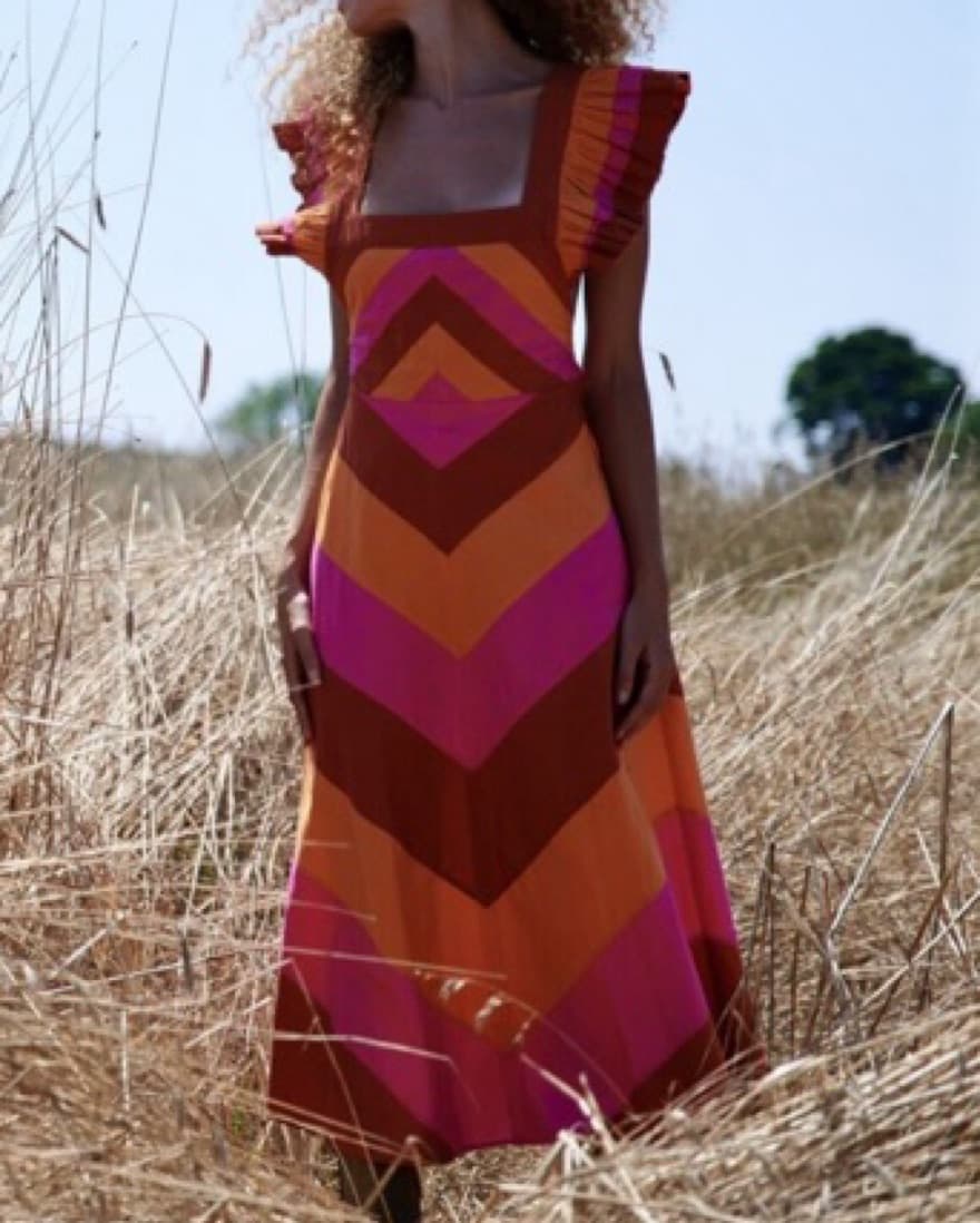 Anthropologie Ruffled Midi Dress - Image 4