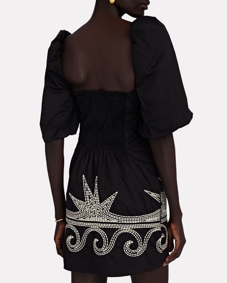 Johanna Ortiz Embroidered Mini Dress - Image 2