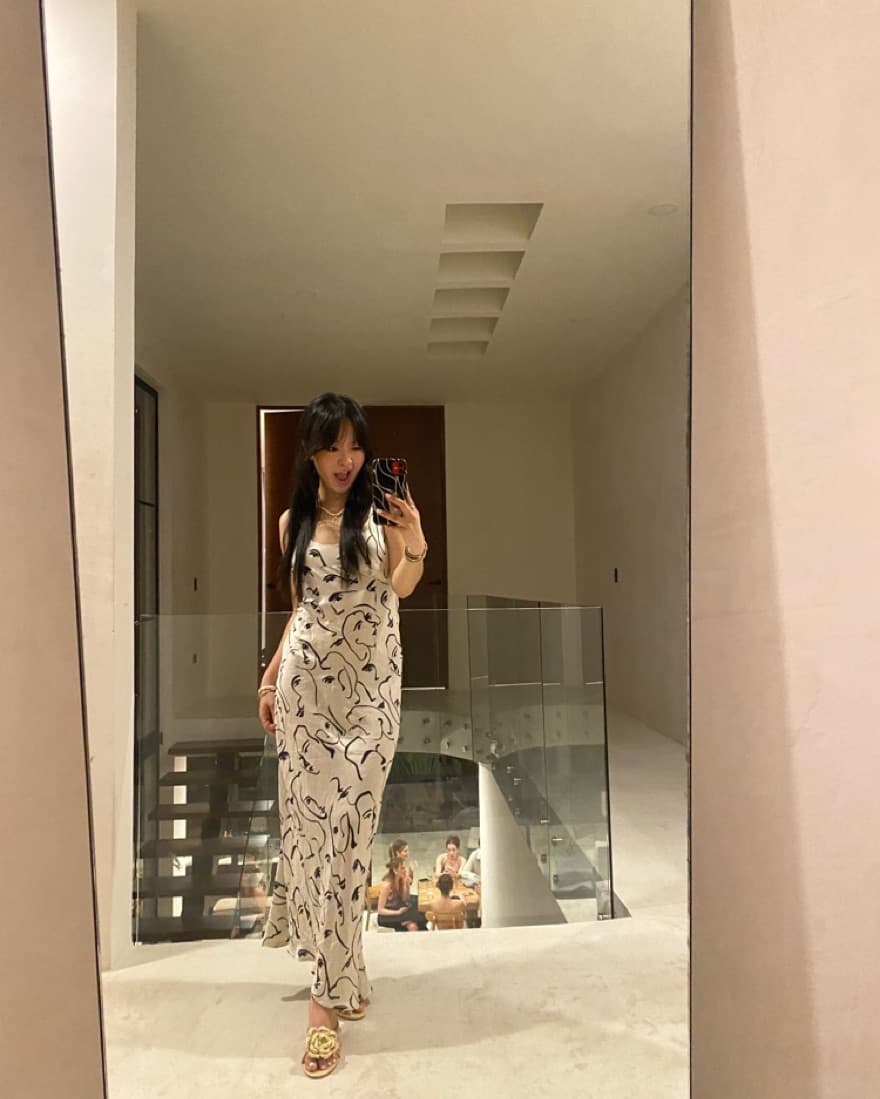 En-Saison Satin Slip Maxi Dress - Image 1