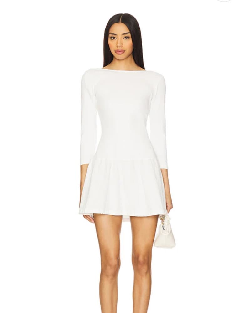 Free People White Mini Dress - Image 1