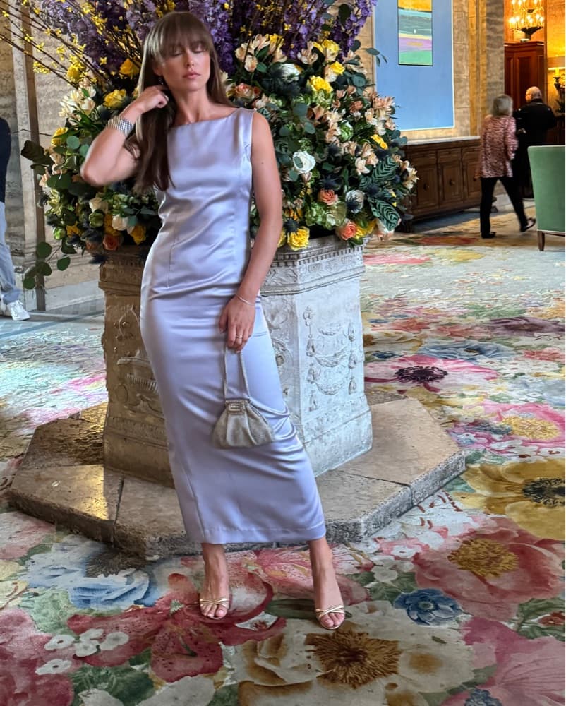 Lavendar Vintage Gown - Image 4