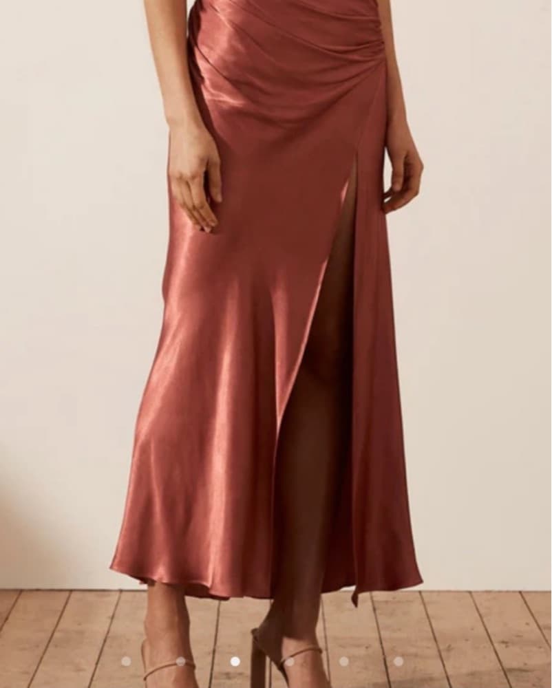 La Luna Gathered Square MIDI Dress  - Image 2