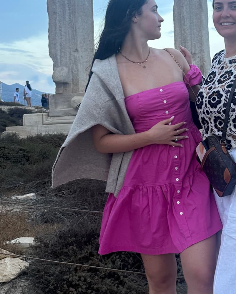Staud Mini Elio Pink Dress  - Image 2