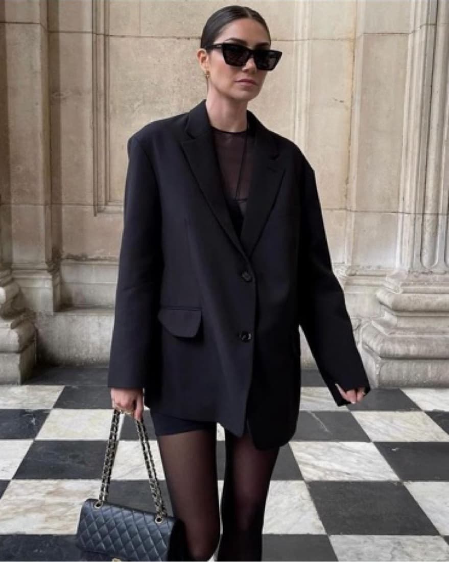 Frankie Shop Bea Black Blazer - Image 1