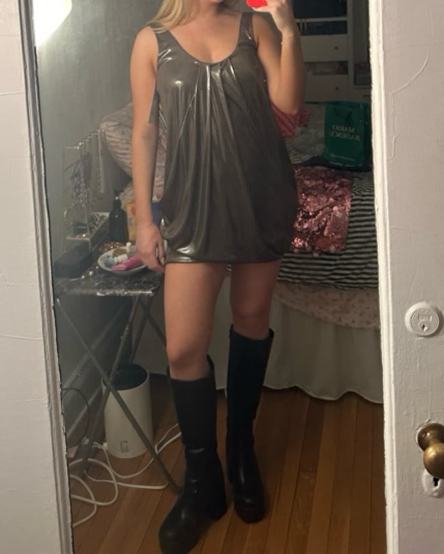 Diane von furstenberg metallic dress  - Image 2