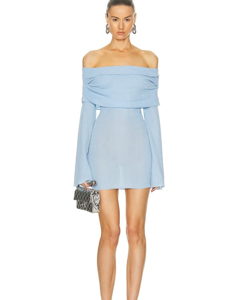 Seroya Galli Powder Blue Mini Dress - Image 1