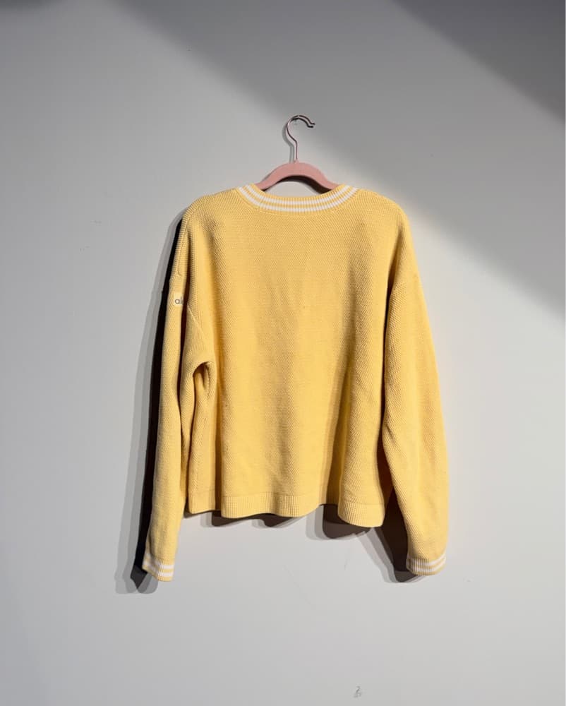 Butter Yellow Alo Yoga Cardigan - Image 3