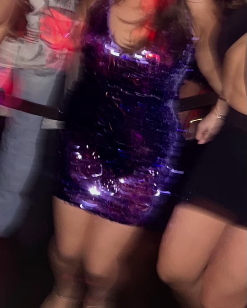 Michael costello Mini Purple Sequin - Image 4