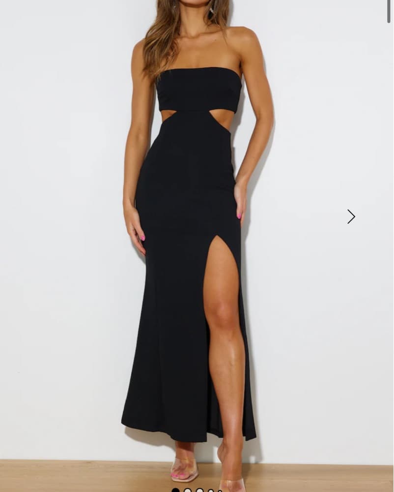 Black Hello Molly Maxi Dress  - Image 1