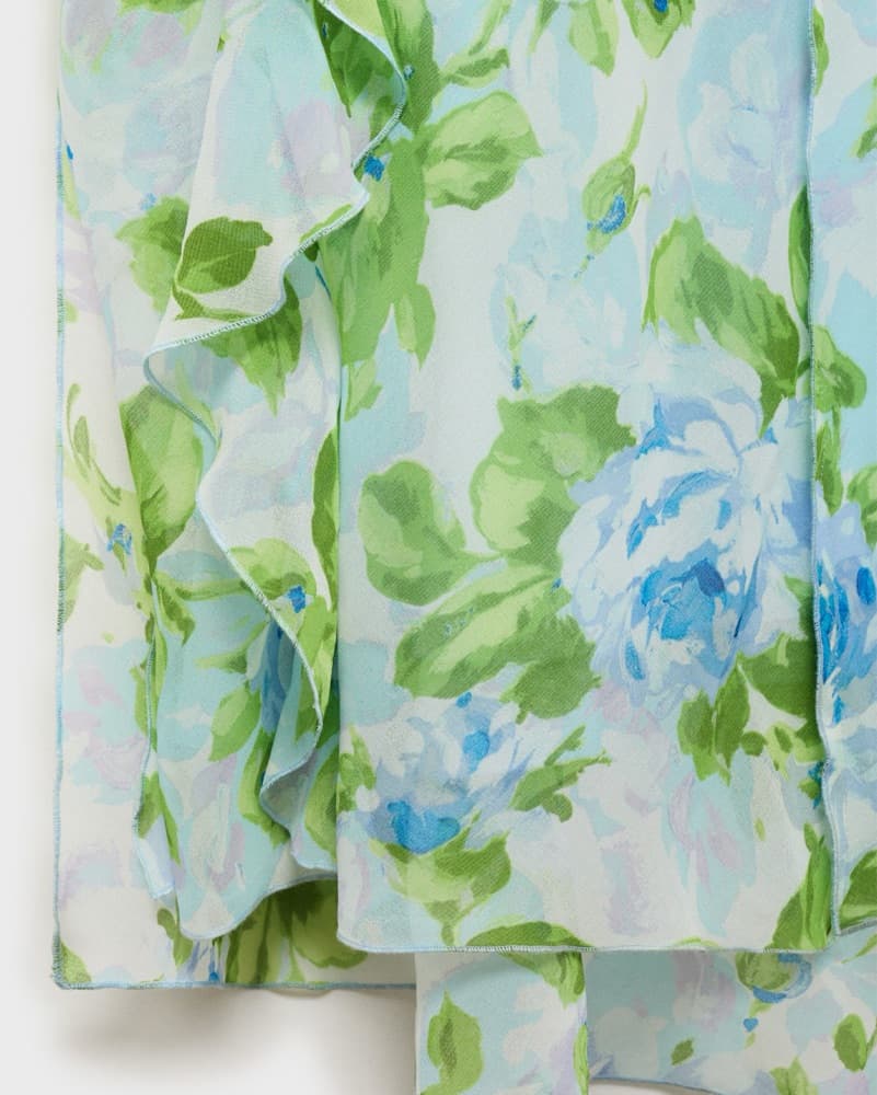 Mango Ruffled Floral Print Maxi Dress - Image 5