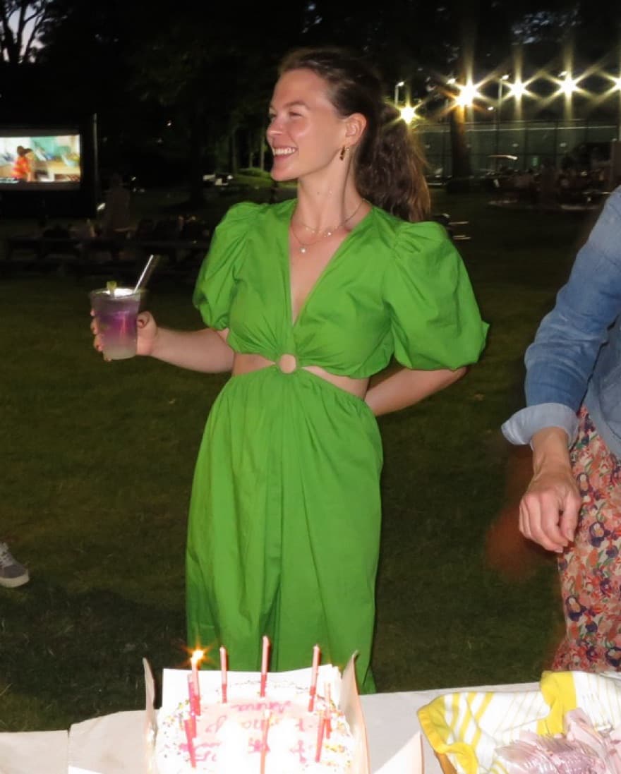 Dèluc Lime Green Dress - Image 1