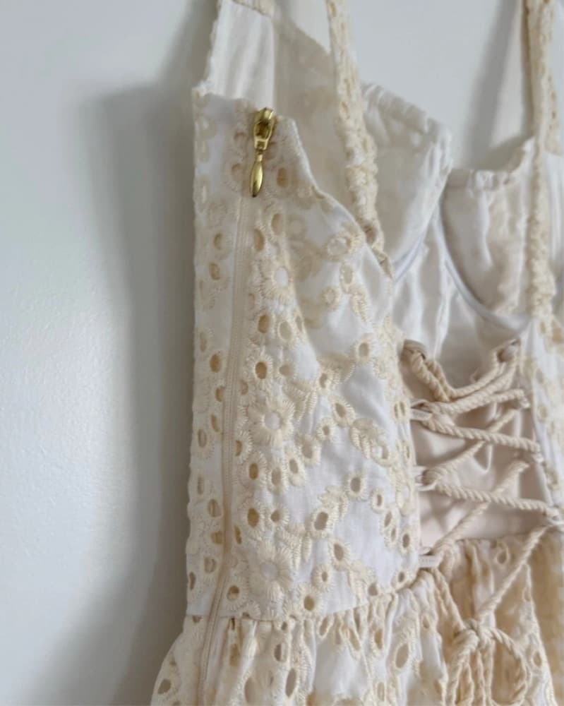 Revolve by Agua Bendita Ivory Dress - Image 5