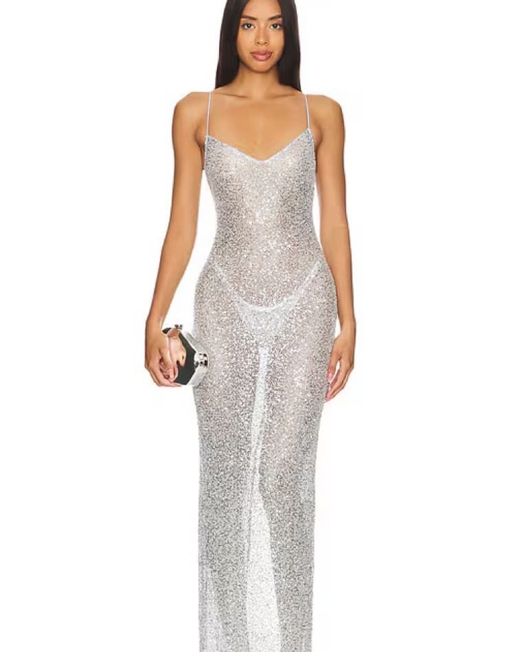 NBD Leighan Silver Gown - Image 3