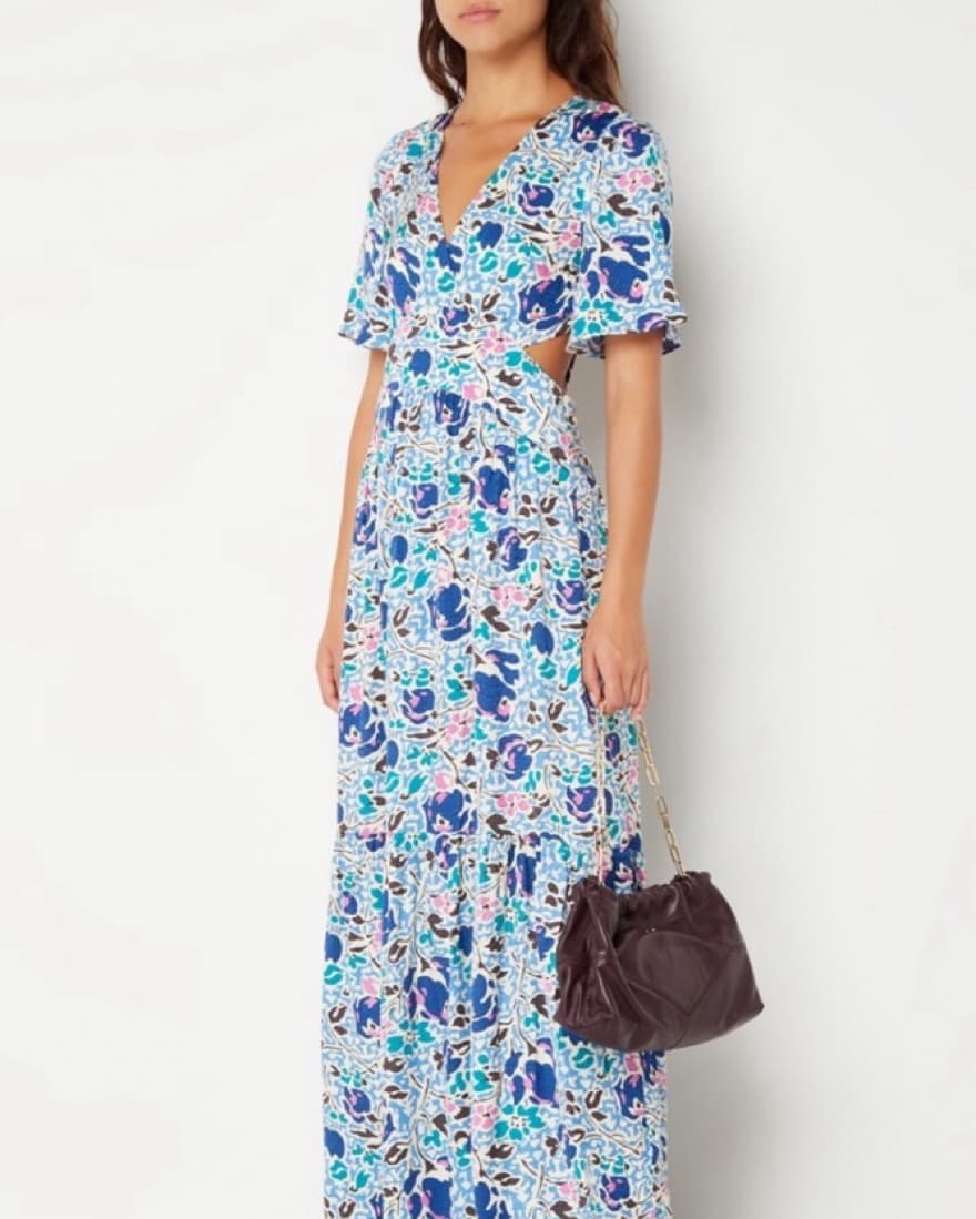 Ova Cut Out Printed jacquard Maxi Dress  - Image 2